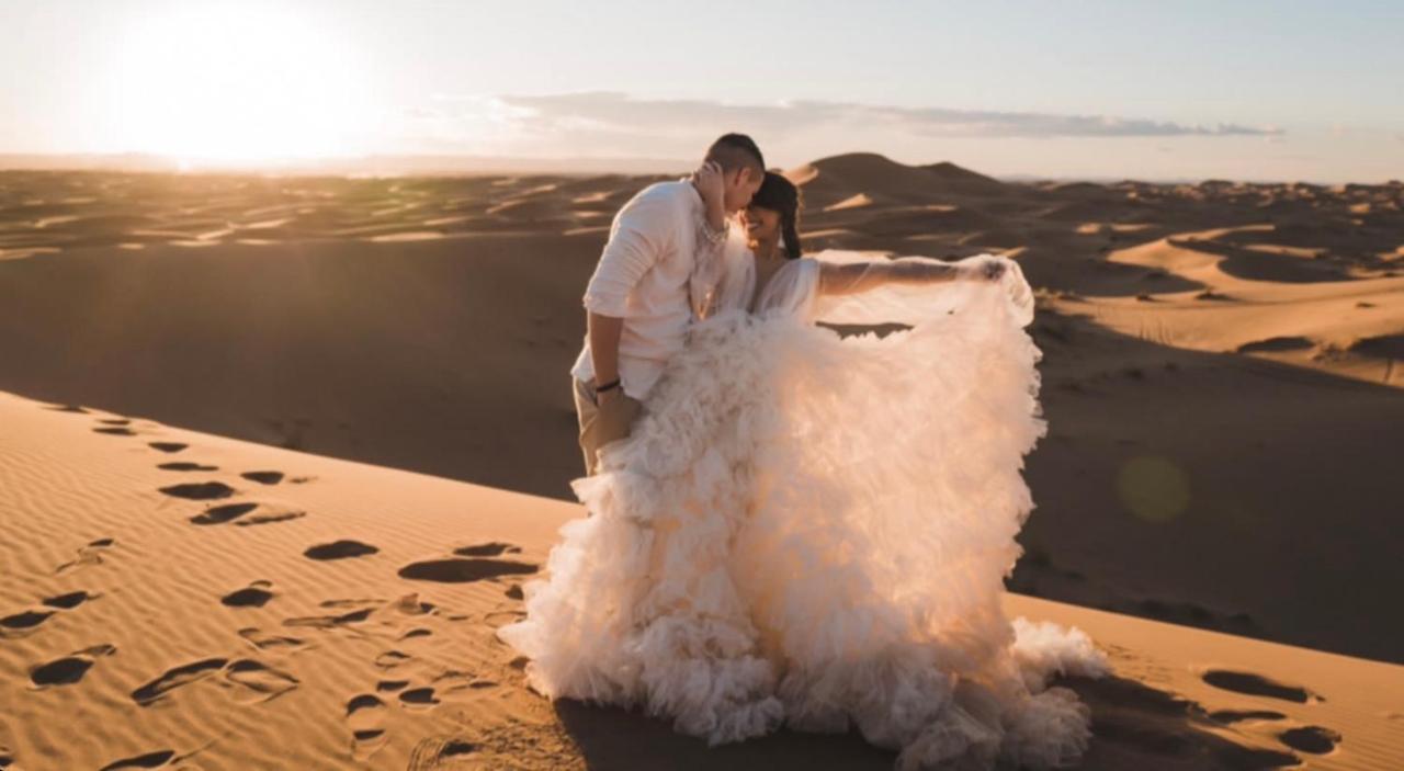 Desert Sahara Luxury Camp Merzouga Bagian luar foto